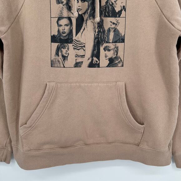 Taylor Swift The Eras Tour Hoodie Sweatshirt Fleece Graphic Print Hooded Taupe - Picture 3 of 8